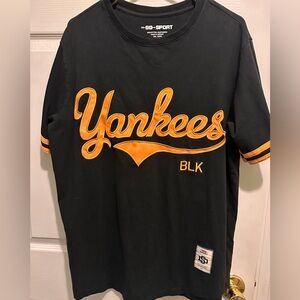 Black and Orange Yankees T-Shirt, SD Sport XL
